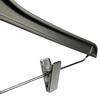 100 Black Plastic Hangers with Clips